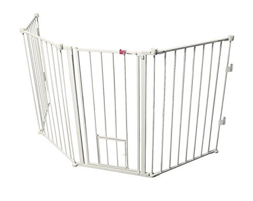 pet gate with cat opening