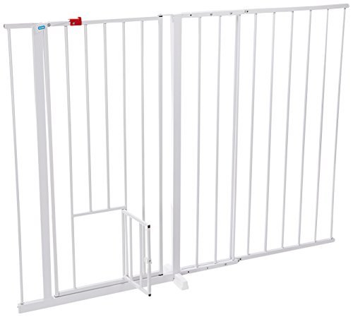 tall pet gate with cat opening