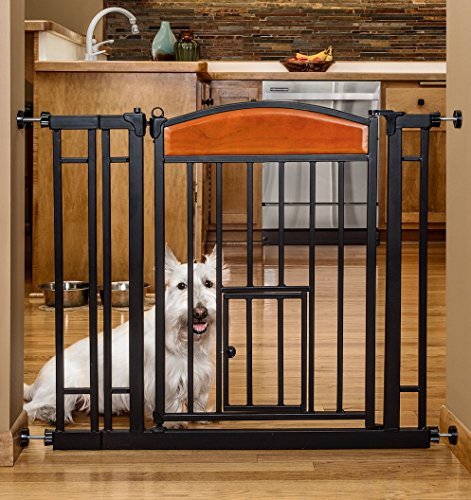 pet gate with cat small opening